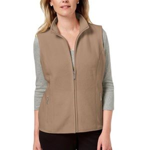 Karen Scott Zeroproof fleece vest